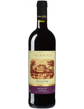 Вино Вилла Виско / Мерло Италия Венето красное сухое 0,75 л. 12%