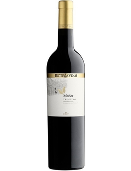 Вино Боттега Винай / Мерло Италия Трентино-Альто-Адидже красное сухое 0,75 л. 13%