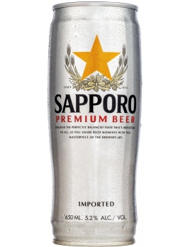 Пиво Саппоро / Канада фильтрованное светлое банка 0,65 л. 5%