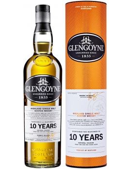 Виски Гленгойн / 10 лет односолодовый Шотландия 0,7 л П/У. 40%
