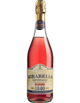 Вино игристое Мирабелло / Ламбруско Италия Эмилия-Романия розовое полусладкое 0,75 л. 7,5%