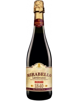 Вино игристое Мирабелло / Ламбруско Италия Эмилия-Романья красное полусладкое 0,75 л. 7,5%