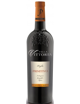 Вино Вилла Виттория / Примитиво Италия Апулия красное сухое 0,75 л. 14%