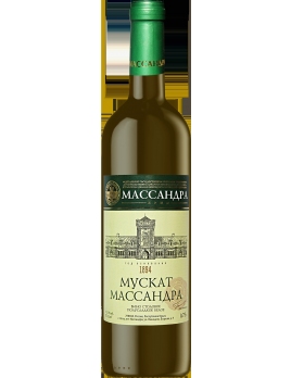 Вино Массандра / Мускат Россия Крым белое полусладкое 0.75л 11% 