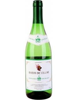 Вино Барон де Виллар / Испания белое сухое, 0,75л, 11% 