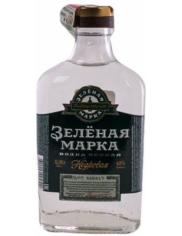 Водка Зеленая Марка / кедровая Россия 0,1 л. 40%