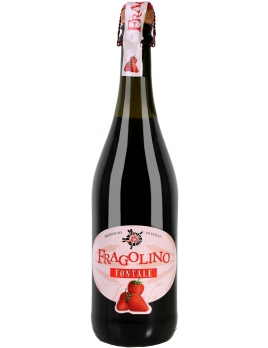 Винный напиток газированный Фраголино Фонтале / со вкусом земляники Италия розовое полусладкое 0,75л 7,5 %