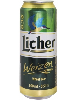Пиво Лихер / Вайзен Германия нефильтрованное светлое банка 0.5л 5.4%