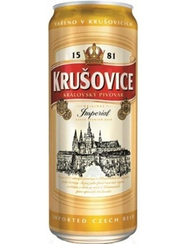Пиво Крушовице / Империал Чехия фильтрованное светлое банка 0.5л 5%
