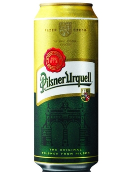 Пиво Пилзнер Урквелл / Чехия фильтрованное светлое банка 0.5л 4.4%