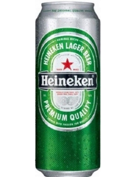 Пиво Хейнекен / Голандия фильтрованное светлое банка 0.5л 5%