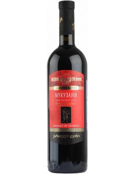 Вино Вазиани / Мукузани Грузия Кахетия красное сухое 0,75 л. 12% 